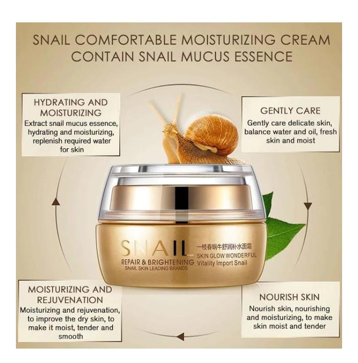 Bioaqua Snail Repair&Brightening Moisturizing Cream